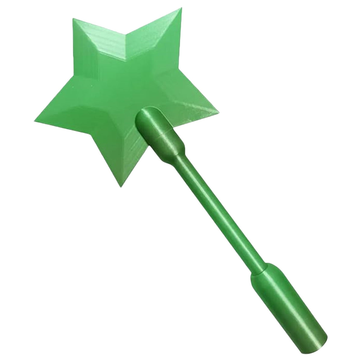 Green tap-to-pay NFC payment wand with star-shaped head and slim handle