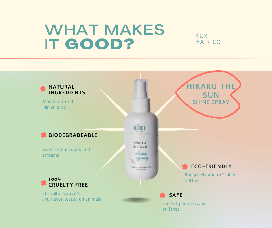 KUKI HIKARU the Sun shine spray bottle, white with spray top