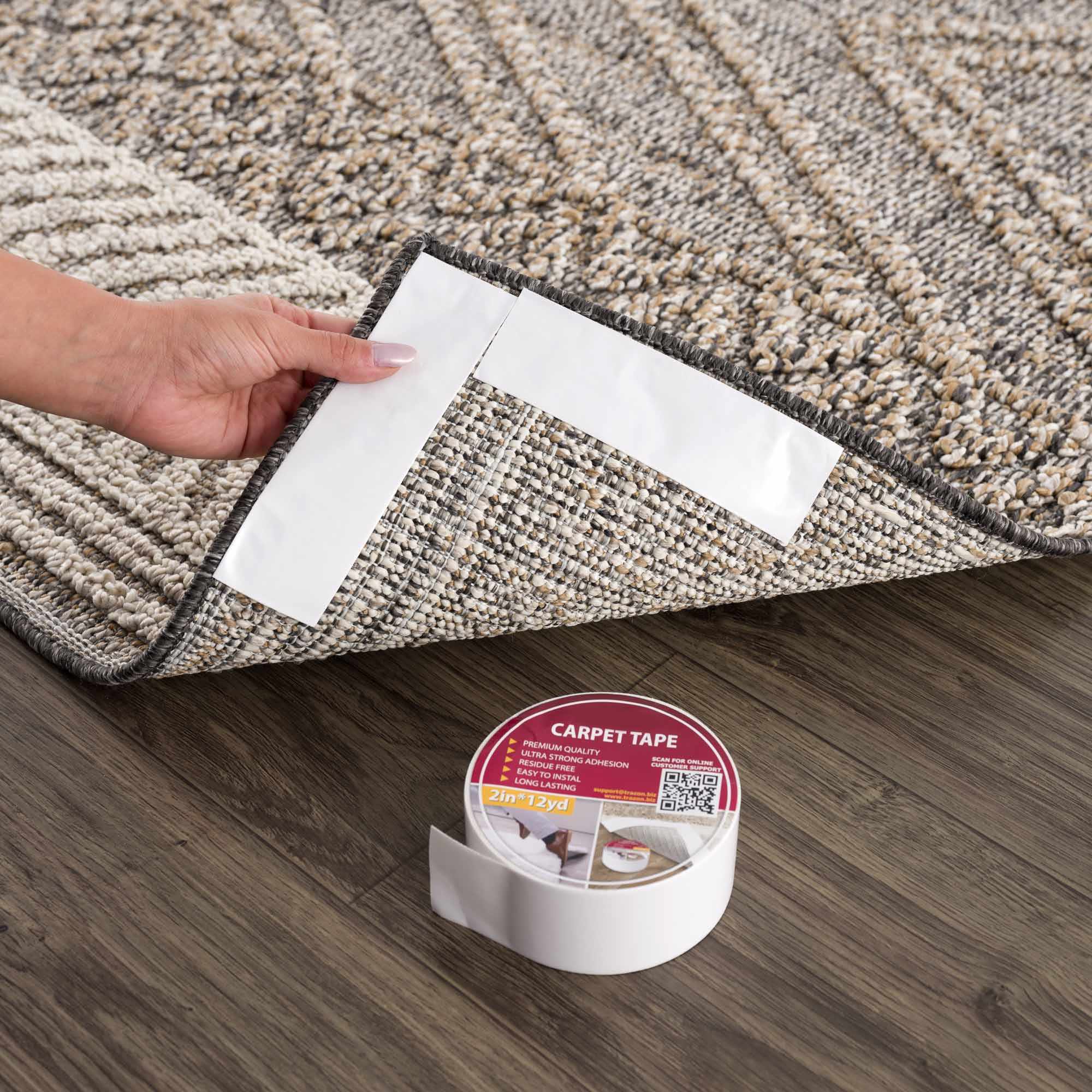 Double Sided Rug Gripper Tape – Non-Slip Carpet Tape, 12 Yards