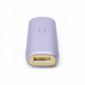 Lilac at-home IPL hair removal device with gold treatment window and single button