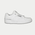 LA Gear men’s boardwalk lowtop sneaker in white, lace-up with chunky rubber sole