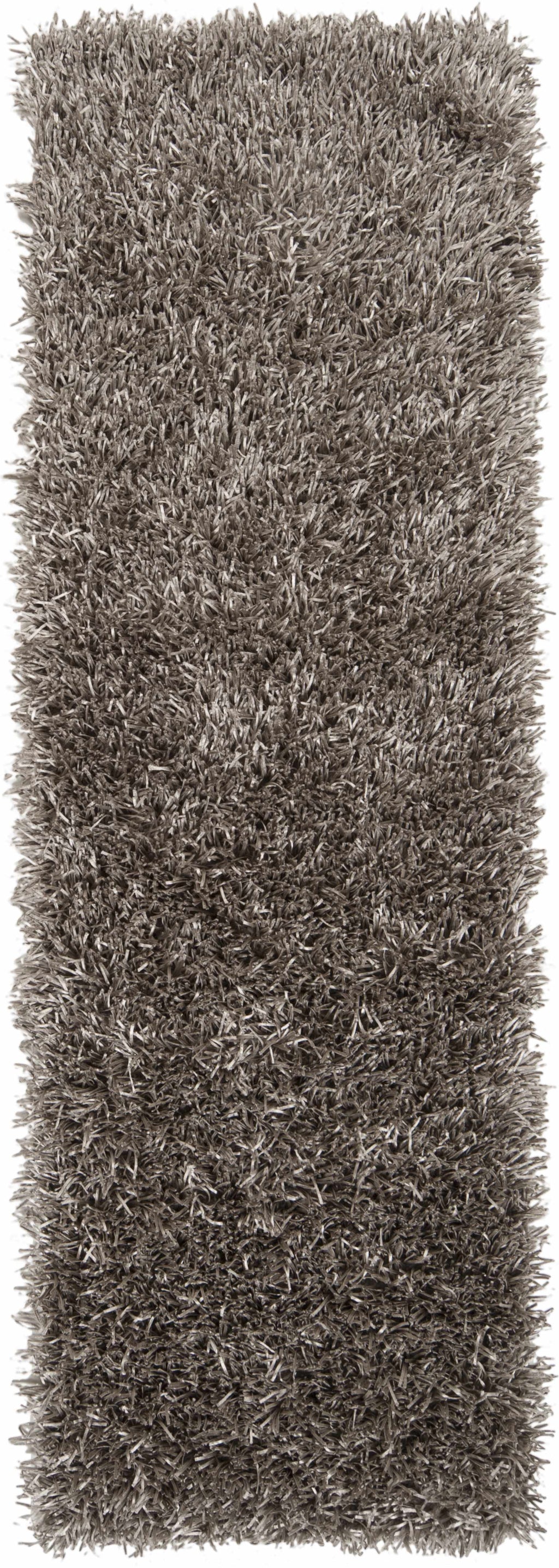 Morris Charcoal High Pile Shag Area Rug – Contemporary Plush
