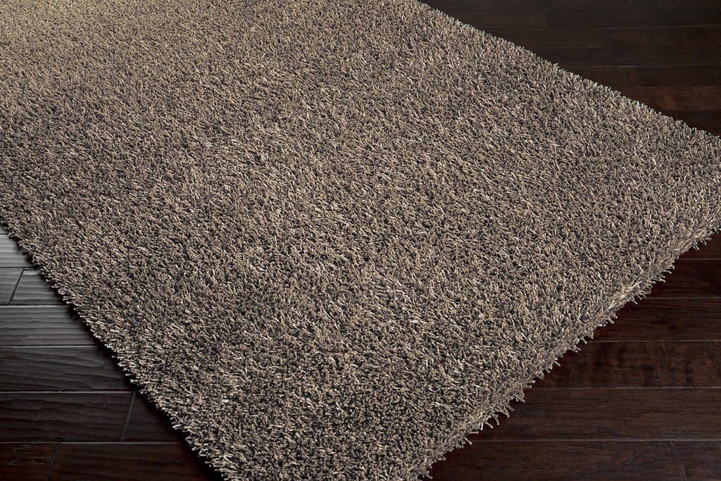 Morris Charcoal High Pile Shag Area Rug – Contemporary Plush