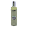 Green pre-shave oil bottle with pump cap, Organic Softening Pre-Shave Oil label