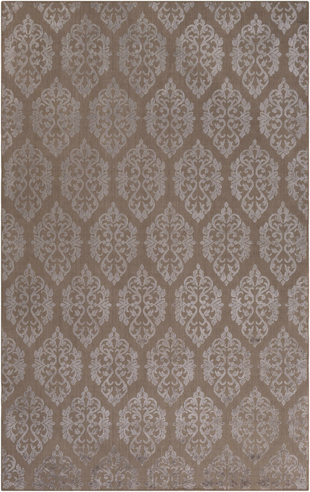 Riddle Tan & Gray Hand Loomed Viscose Wool Area Rug