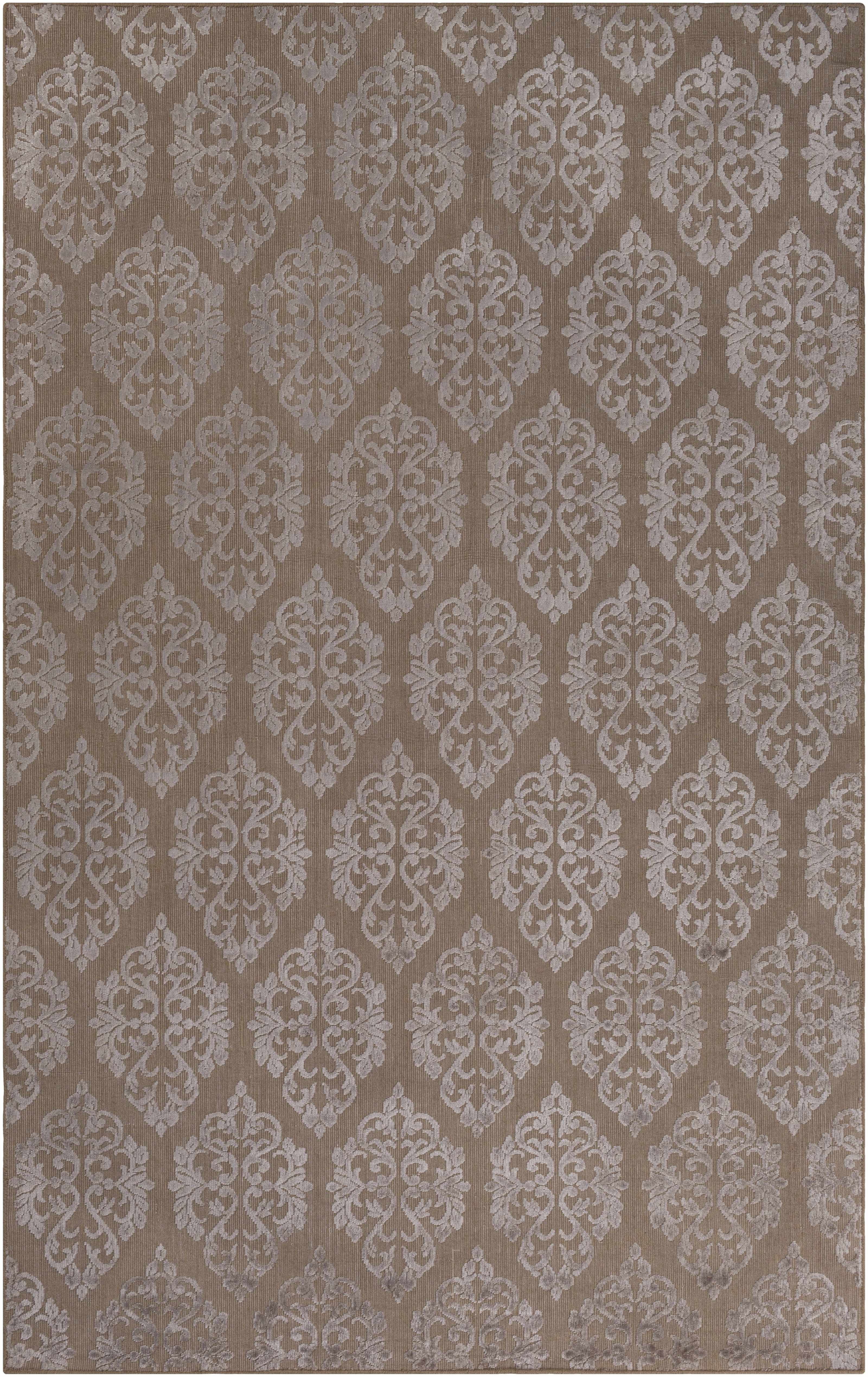 Riddle Tan & Gray Hand Loomed Viscose Wool Area Rug