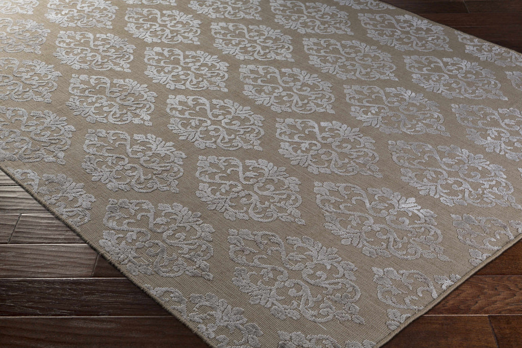 Riddle Tan & Gray Hand Loomed Viscose Wool Area Rug