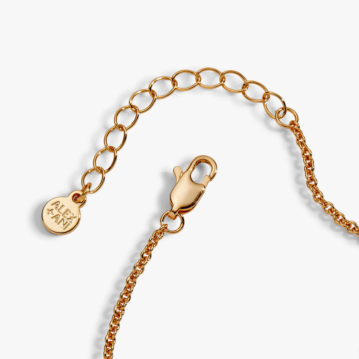 Gold soccer goal bracelet with two engraved round charms and a hook-like center charm