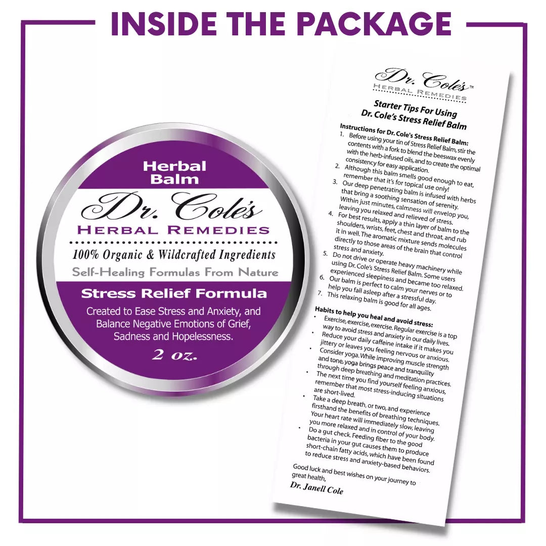 Dr. Cole's Organic Stress Relief Herbal Balm